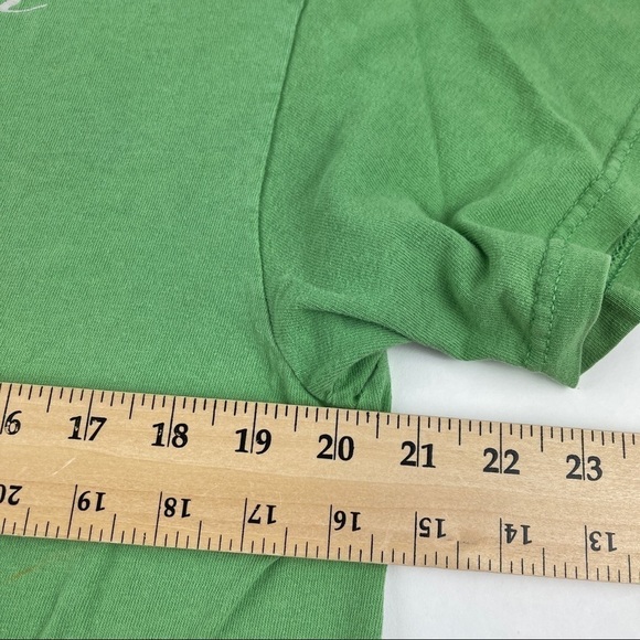 Delta Pro Weight Tshirt Mens Large Green Galveston Island Crew Neck Short Sleeve - Picture 6 of 10